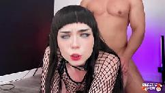 Tímido hinata apaixonado deepthroat e fodendo anal para cum no rosto